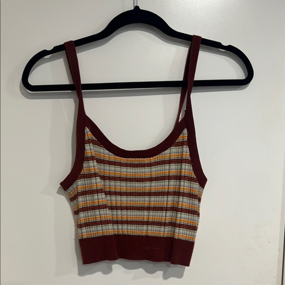 Levi’s | Vintage Striped Burgundy Women's Crop Top
